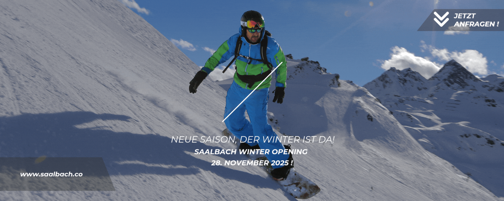 Blue Modern Winter Sports Outdoor Banner.gif